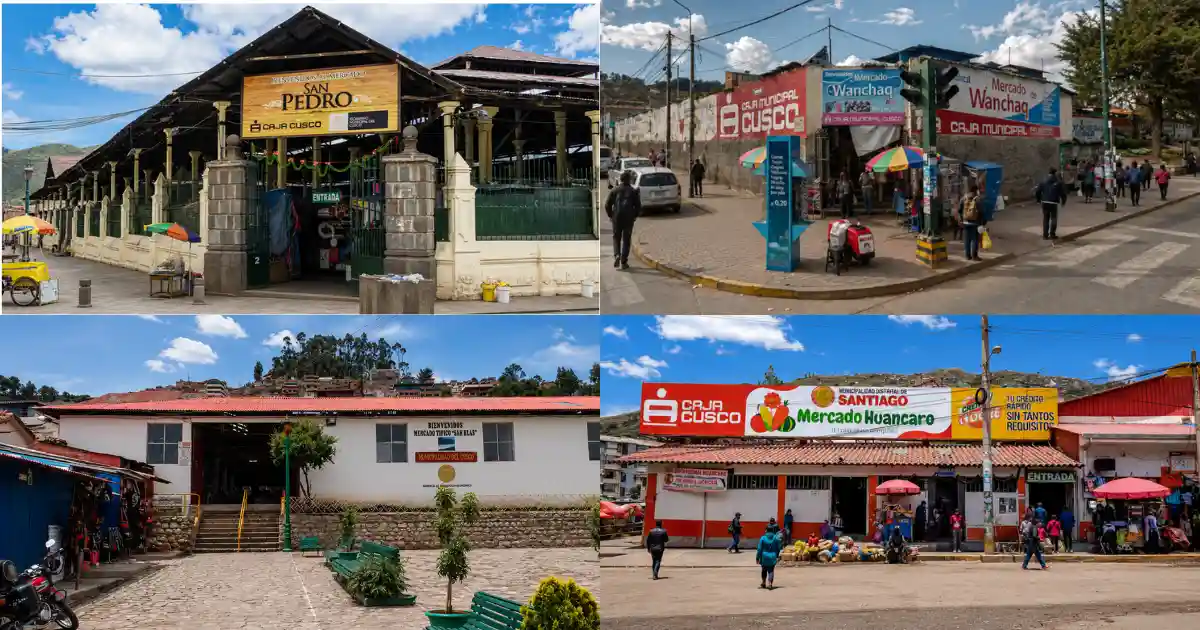 Puestos de mercado y mercados locales en Cusco