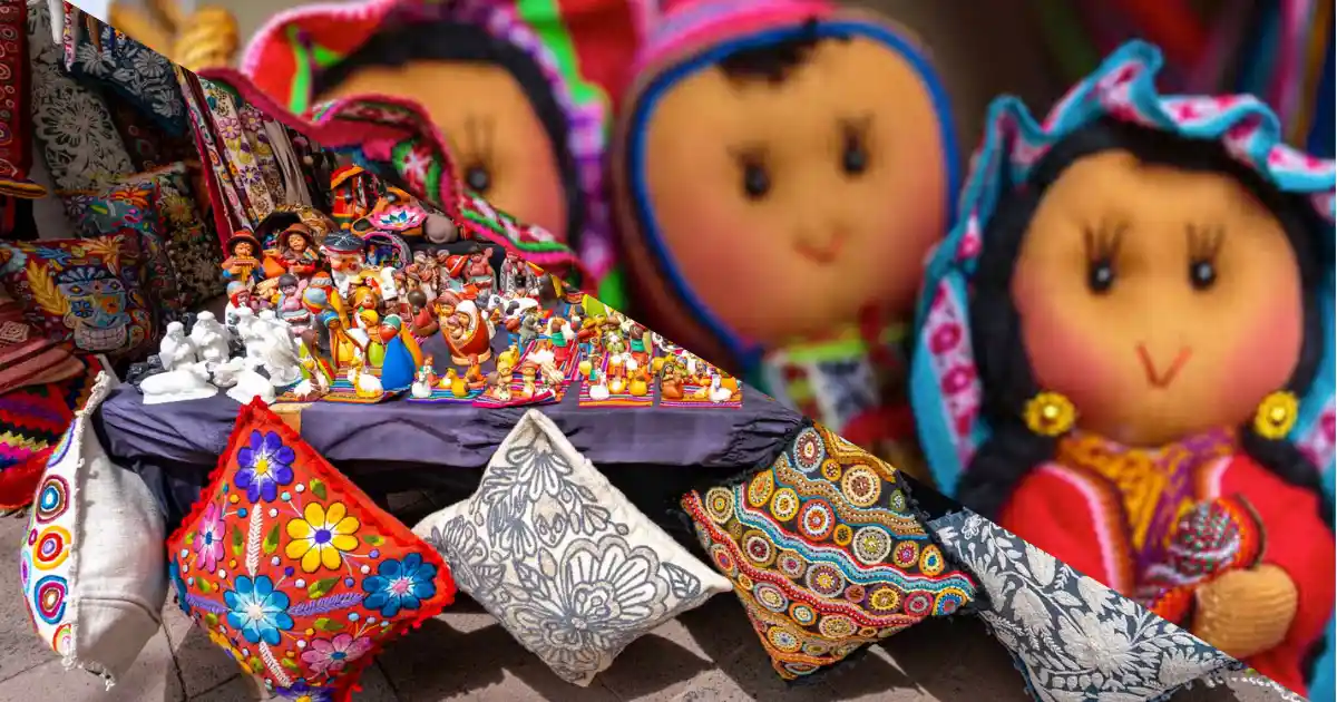 Artesanías, textiles y muñecos tradicionales en Cusco